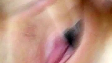 Amateur Squirts Tight Shaved Pussy in Homemade Masturbation Orgasm