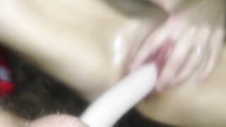 Girlfriends Share Dildos in Homemade Masturbation Session