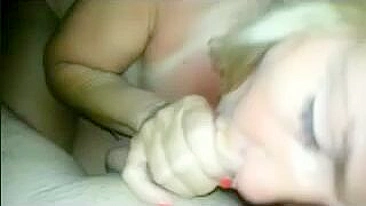 MILF Masturbates with Dildo & Blows Amateur Cock!