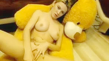 Blonde Babe Sensual Dildo Orgasm on Webcam