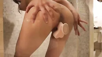 Masturbating Teen Pornstar with Big Tits and Dildo Fucks Herself to Orgasm