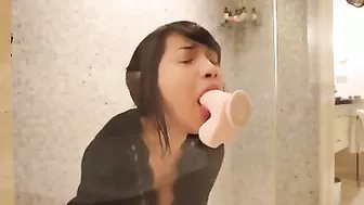 Masturbating Teen Pornstar with Big Tits and Dildo Fucks Herself to Orgasm