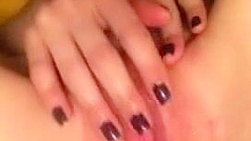 Amateur Girlfriend Tight Pussy Squirts during Homemade Masturbation