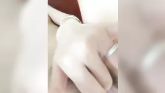 Asian Selfie Squirts Amateur Creaming Pussy with Hairy Fingers