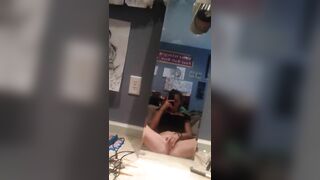 Mirror Selfie Masturbation - Amateur College Girl Fingering Fun