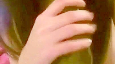 College Brunette Homemade Masturbation w/ Huge Brown Dildo - Amateur Orgasm!