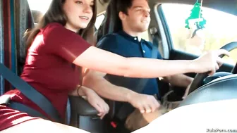 Public Masturbation Blowjob with Brunette Girlfriend