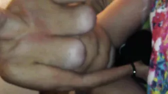 MILF Masturbates with Black Dildo in Homemade Sex Toy Video