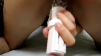 Japanese Sub Slut Anal DP Orgasm w/ Toy & Ass Fisting