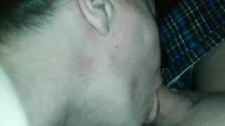 Chubby Amateur Homemade Masturbation with Dildo & Blowjob