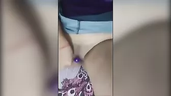 Mexican Latina Girlfriend Masturbates with Dildo and Cums on her Face - Amateur Homemade Sex