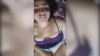 Mexican Latina Girlfriend Masturbates with Dildo and Cums on her Face - Amateur Homemade Sex