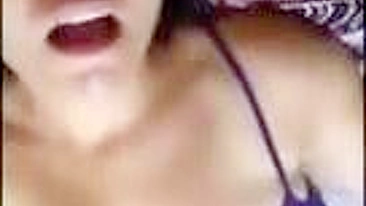 Mexican Latina Girlfriend Masturbates with Dildo and Cums on her Face - Amateur Homemade Sex