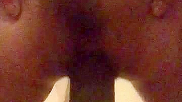 Cowgirl Rides Huge Dildo for Masturbation Orgasm / Homemade Sex Toy