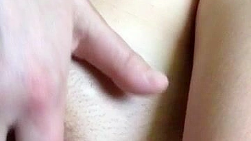 Brunette Babe Selfie Masturbation with Big Boobs and Fingering