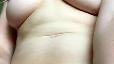 Brunette Babe Selfie Masturbation with Big Boobs and Fingering