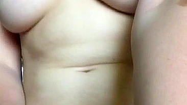 Brunette Babe Selfie Masturbation with Big Boobs and Fingering