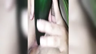 MILF Masturbates with Cucumber & Dildo in Homemade Porn!
