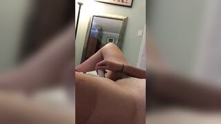 Amateur Masturbates with Dildo & Squirts in Homemade Orgasmic Sex Toy Video