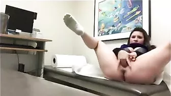 Masturbating Nurse Selfie Sparks Public Orgasm in Exam Room!