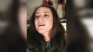 Masturbation Selfies with Sex Toys - Brunette College Student Homemade Dildo Fuck & Orgasm