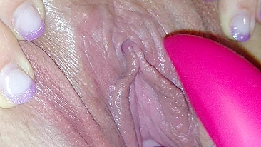 Amateur Masturbates with Tight Shaved Pussy and Sex Toys