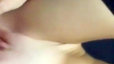 Petite Brunette College Babe Masturbates with Dildo in Homemade Selfie