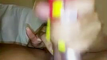 Latina Masturbates with Dildo and Squirts Wet Pussy in Homemade Video