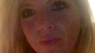 Blonde Babe Selfie Masturbation Pt. 1 / Big Boobs & Fingering