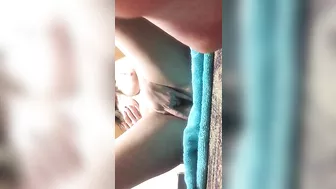 Amateur Selfie Masturbation with Dildo and Wet Pussy