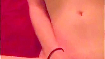 College Girl Homemade Masturbation with Big Boobs and Dildo, Thinking of Her Boyfriend
