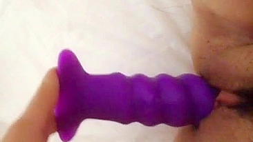 MILF Wife Amateur Masturbation with Dildo and Sex Toys