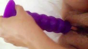 MILF Wife Amateur Masturbation with Dildo and Sex Toys