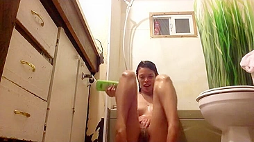 Asian Teen Fingering Herself in Shower - Amateur Masturbation Video