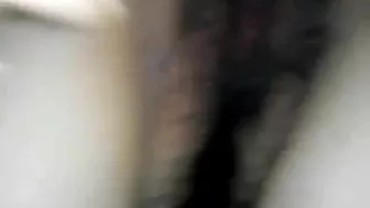 Asian Amateur Masturbates with Hairy Pussy and Dildo in Homemade Selfie