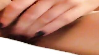 Amateur Brunette Fingerings Hairy Pussy Homemade Masturbation