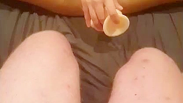 MILF Wife Dirty Masturbation with Small Cock & Sex Toys!