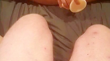 MILF Wife Dirty Masturbation with Small Cock & Sex Toys!