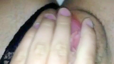 MILF Wife Hairy Pussy Rubdown - Amateur Fingering & Masturbation