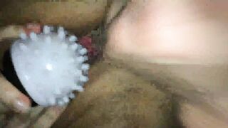 MILF Wife First External Squirt with Sex Toys & Amateur Masturbation