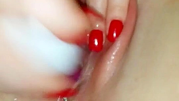 Squirting Wife Anal Masturbation w/ Dildo & Lelo - Amateur BBW Orgasm