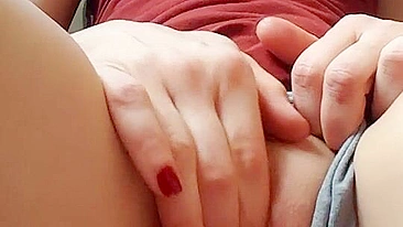 Tight Pussy Cumming Easy  -Blonde College Homemade Masturbation Orgasm Panties Teen