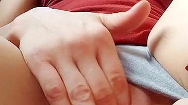 Tight Pussy Cumming Easy  -Blonde College Homemade Masturbation Orgasm Panties Teen