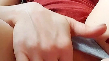 Tight Pussy Cumming Easy  -Blonde College Homemade Masturbation Orgasm Panties Teen