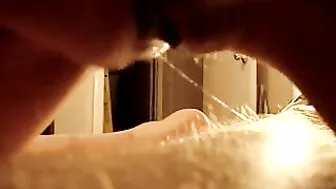 Amateur Asian GF Edgy BJ Cumshot on Pussy!