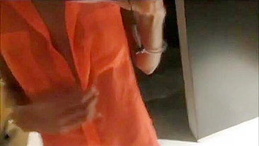 Tight Skinny Ebony College Girl Fingerplays Pussy in Homemade Selfie Amateur Masturbation
