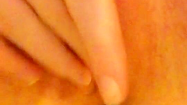 Homemade Masturbation Orgasm with Tight Pussy and Shaved Selfie