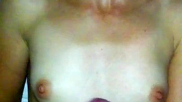 Mini Masturbation Mania - Skinny Brunette Fingers Her Pussy & Strokes Cock!