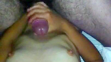 Mini Masturbation Mania - Skinny Brunette Fingers Her Pussy & Strokes Cock!