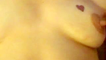 MILF Mom Homemade Orgasm with Small Tits & Dildo